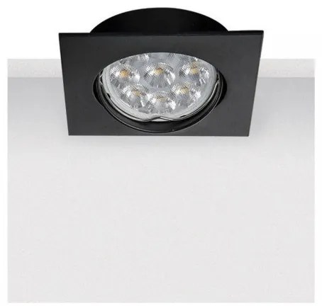 Χωνευτό Φωτιστικό Οροφής 8,5cm GU10 50W IP20 Zambelis-S014-Μαύρο S014