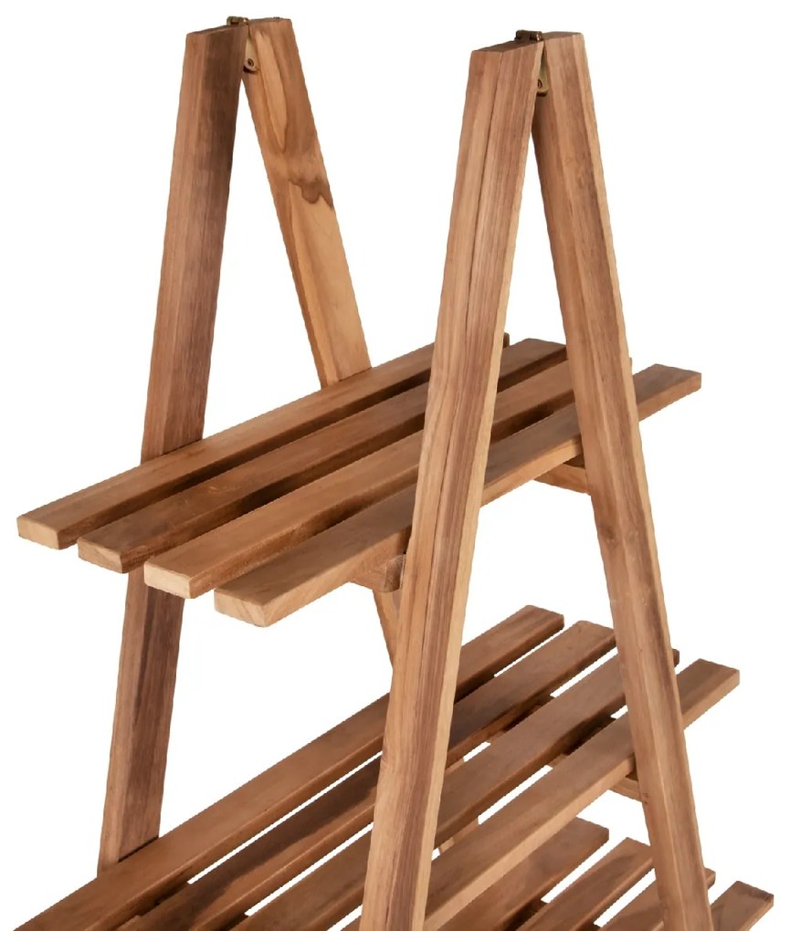 ΒΙΒΛΙΟΘΗΚΗ STAM HM7895 TEAK ΞΥΛΟ ΣΕ ΦΥΣΙΚΟ ΧΡΩΜΑ 120x33x180Y εκ.