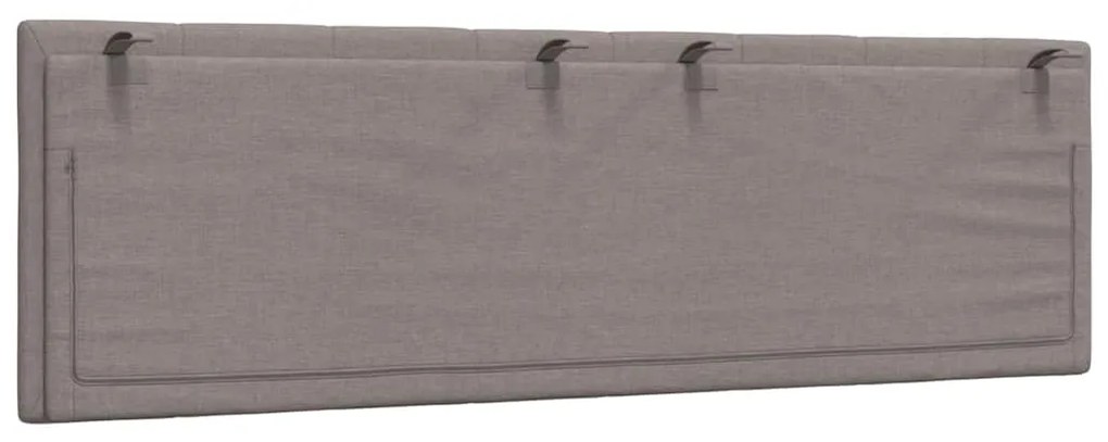 vidaXL Μαξιλάρι για Κεφαλάρι Taupe 160 εκ. Υφασμάτινο