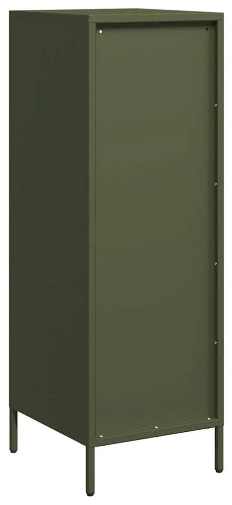 vidaXL Ραφιέρα Πράσινο Λαδί 39x35x103,5 εκ. από Ατσάλι