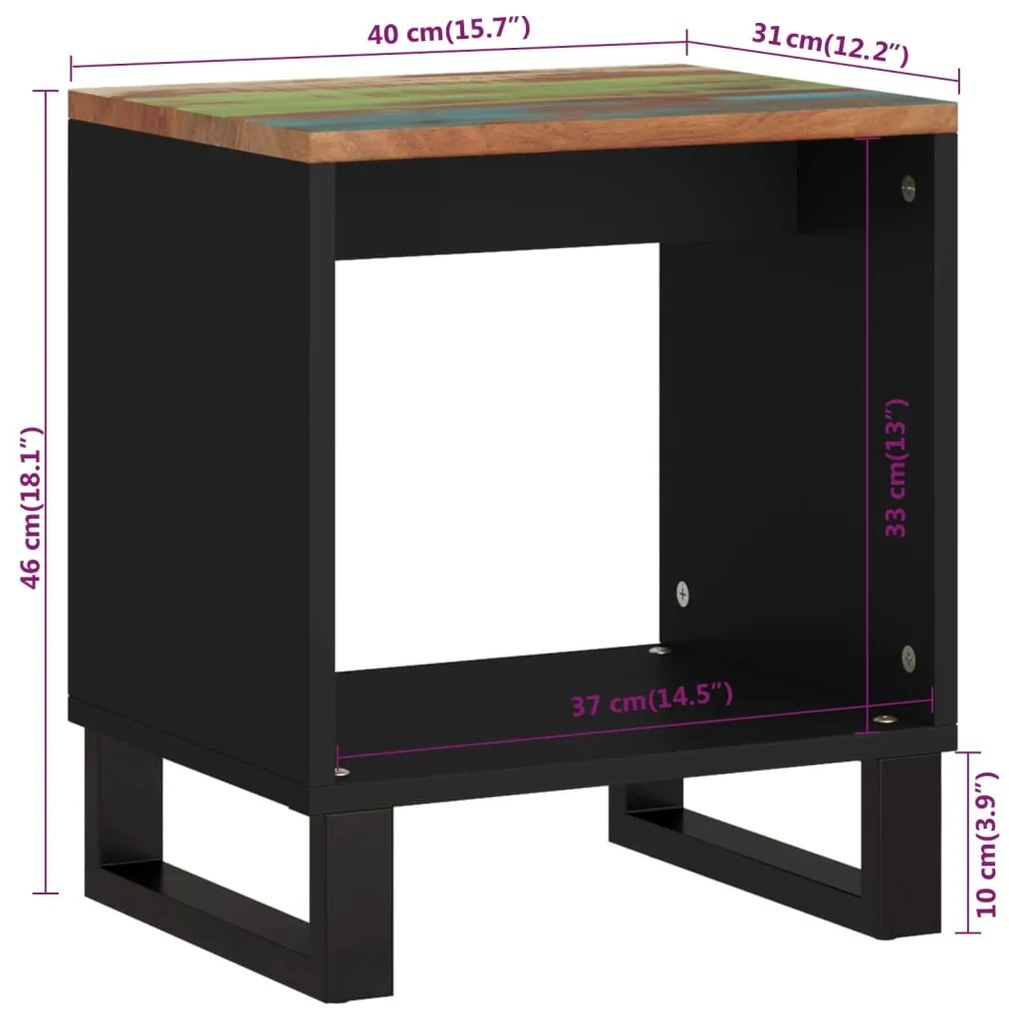 ΤΡΑΠΕΖΑΚΙ ΣΑΛΟΝΙΟΥ 40X31X46 ΕΚ. ΜΑΣΙΦ ΑΝΑΚΥΚΛ. &amp; ΕΠΕΞ. ΞΥΛΟ 350642