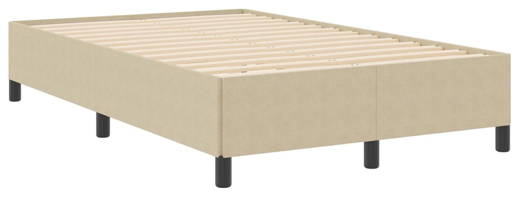 vidaXL Κρεβάτι Φατνίου Ανοιχτό Πράσινο Γκρι 120x200 εκ Κουβερλί Καθίσματος