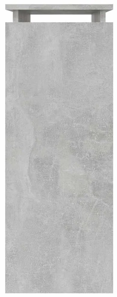 vidaXL Τραπεζάκι Κονσόλα Γκρι Σκυρ. 80 x 30 x 80 εκ. από Επεξ. Ξύλο