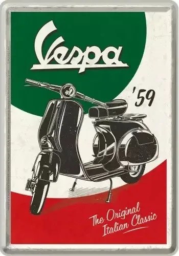 Μεταλλική πινακίδα Vespa Italian Classic'59