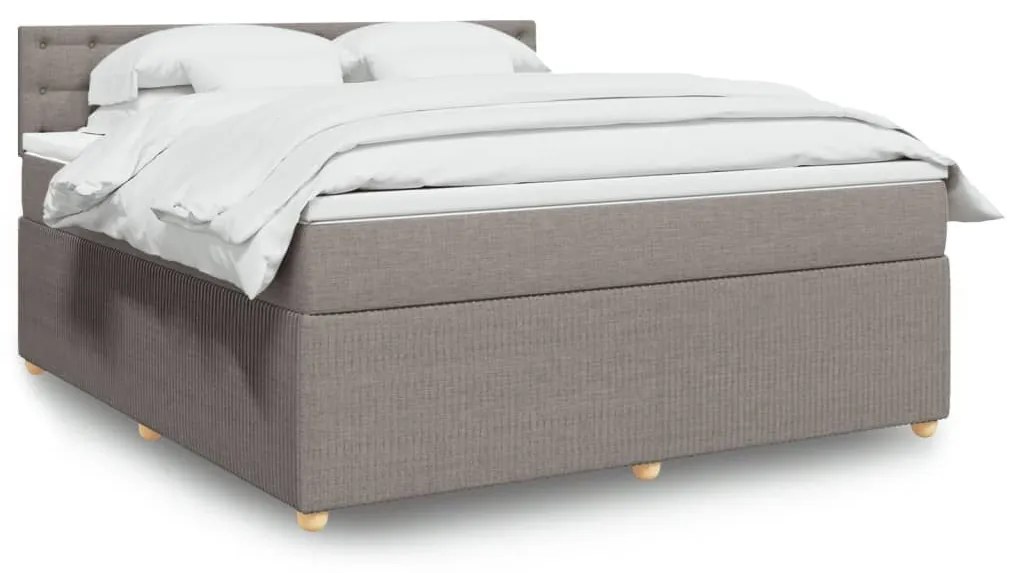 ΚΡΕΒΑΤΙ BOXSPRING ΜΕ ΣΤΡΩΜΑ TAUPE 180X200 ΕΚ. ΥΦΑΣΜΑΤΙΝΟ 3287553