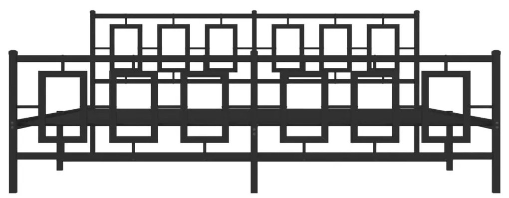 ΠΛΑΙΣΙΟ ΚΡΕΒΑΤΙΟΥ ΜΕ ΚΕΦΑΛΑΡΙ&amp;ΠΟΔΑΡΙΚΟ ΜΑΥΡΟ 193X20 ΕΚ. ΜΕΤΑΛΛΟ 374265