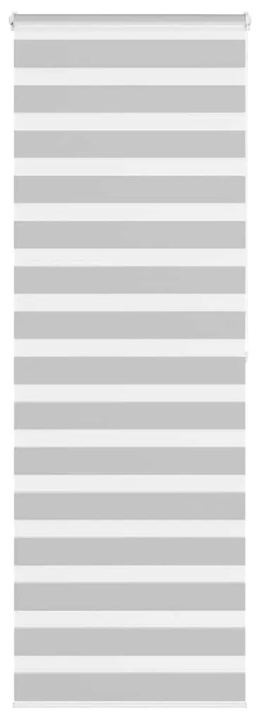 vidaXL Ζέβρα τυφλή Ανοιχτό Γκρι Πλάτος υφάσματος 75,9 εκ. Πολυεστέρας