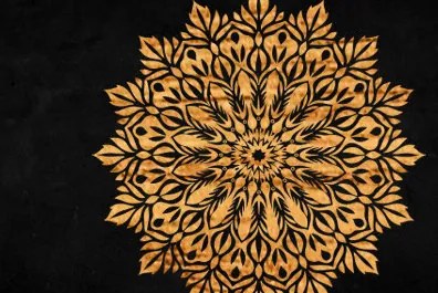 Intra απο ξύλο plywood 3mm-4mm πάχος – Διακόσμηση τοίχου Mandala Cut Laser Δίασταση  40x30 cm INTRAFABR-101970536
