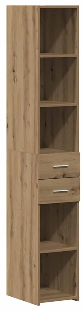 vidaXL Βιβλιοθήκη με συρτάρι Artisan Oak 30 x 42.4 x 185.2 εκ.