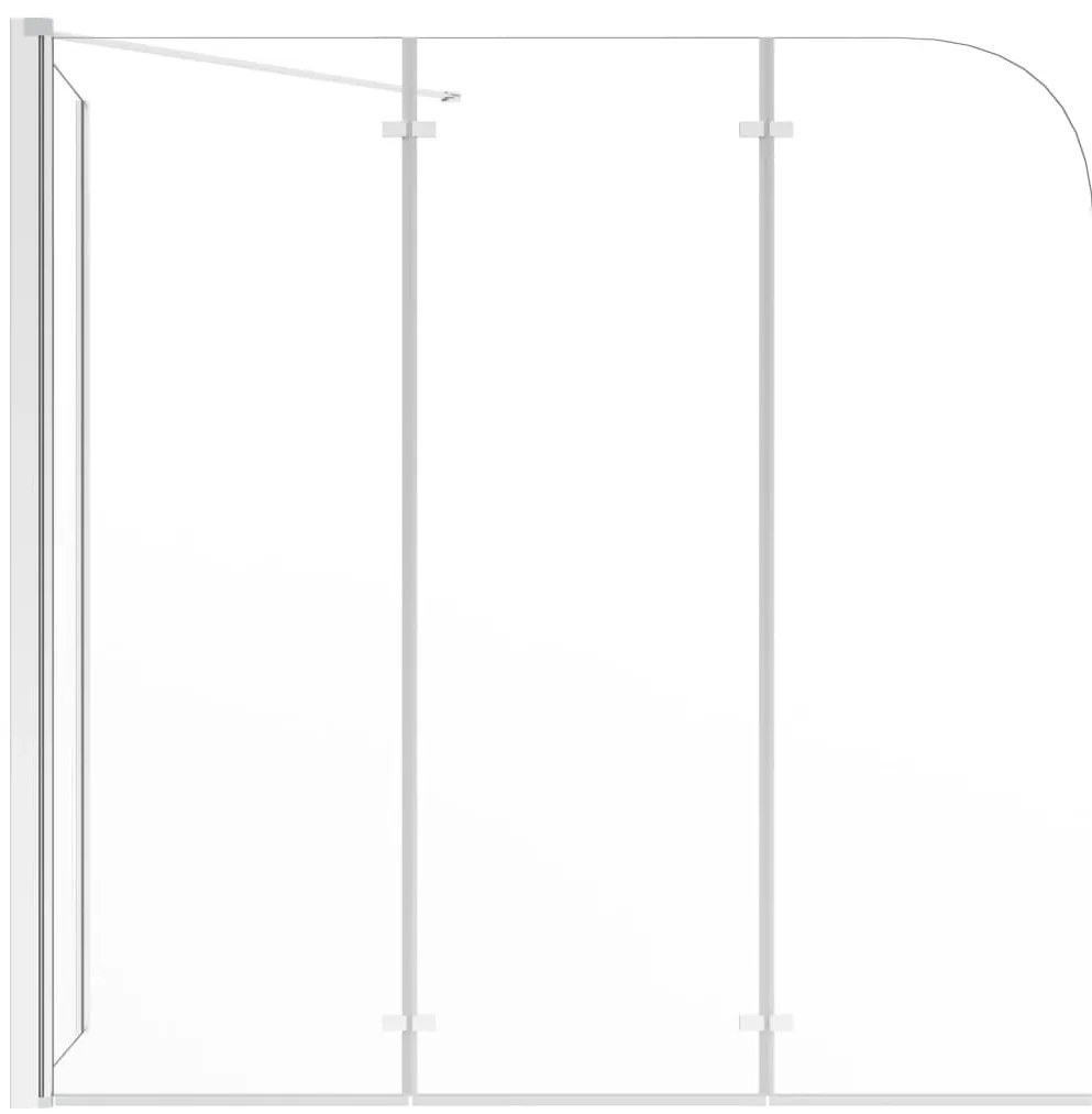 vidaXL Καμπίνα Μπανιέρας Διαφανής 120 x 69 x 130 εκ. Ψημένο Γυαλί