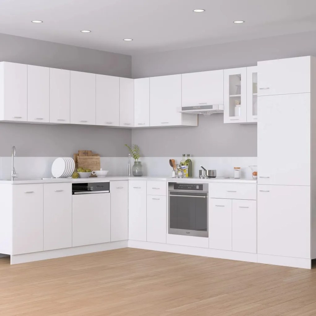 vidaXL Ντουλάπι για Φούρνο Lyon Lyon Λευκό 60x46x81,5 εκ. Επεξ. Ξύλο