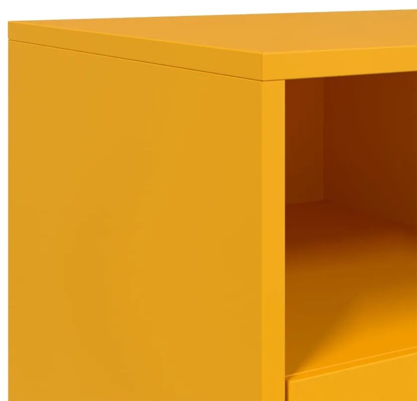 Έπιπλο Τηλεόρασης Μουσταρδί Κίτρινο 68x39x43,5 εκ. από Ατσάλι 846701