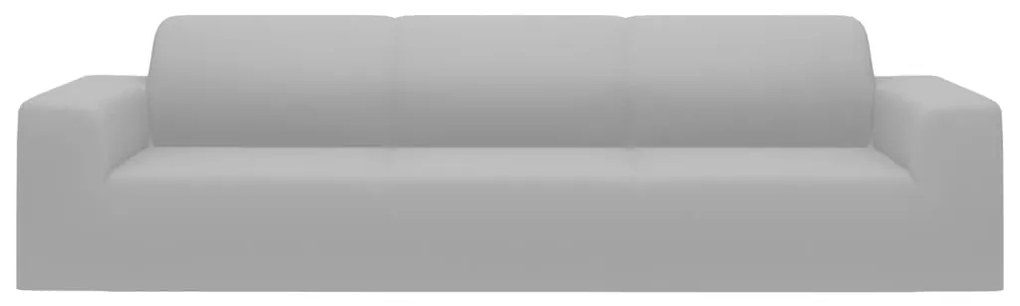 vidaXL Κάλυμμα 4θέσιου Καναπέ Ελαστικό Γκρι από Πολυεστερικό Ζέρσεϊ