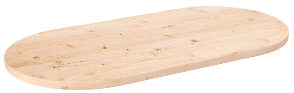 vidaXL Επιφάνεια Τραπεζιού Οβάλ 110 x 55 x 2,5 εκ. Μασίφ Ξύλο Πεύκου