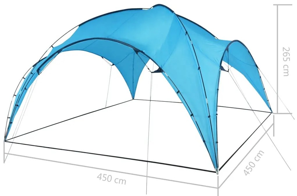 Τέντα Εκδηλώσεων Αψίδα Γαλάζια 450 x 450 x 265 εκ. - Μπλε