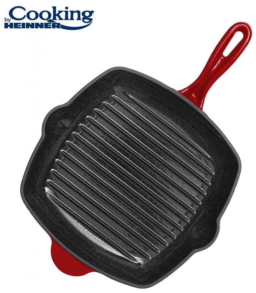 Heinner HR-KN-G26 Γκριλιέρα από Μαντέμι 26.5X4.5 CM, RED LINE