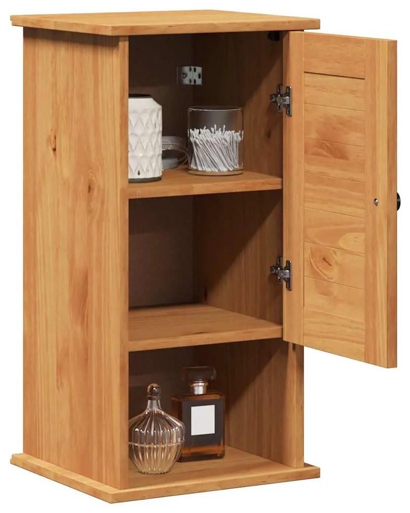 vidaXL Τοίχου Ντουλάπα Μπάνιου VIGO καφέ μελί 37 x 34 x 71.5 εκ.