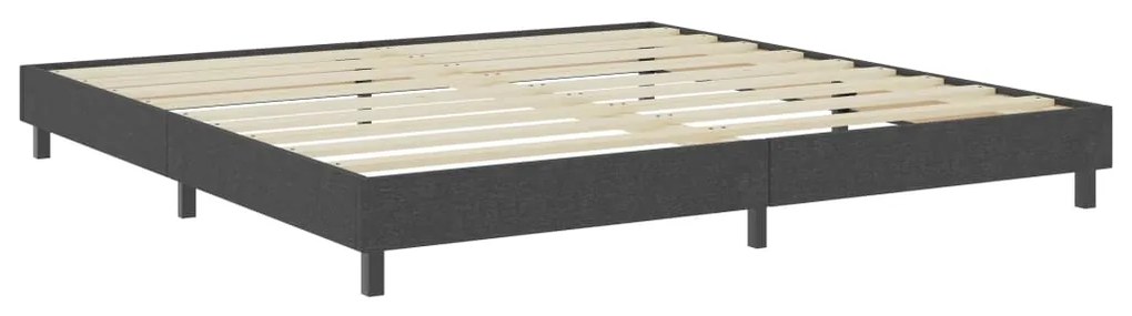 ΚΡΕΒΑΤΙ BOXSPRING ΣΚΟΥΡΟ ΓΚΡΙ 200 X 200 ΕΚ. ΥΦΑΣΜΑΤΙΝΟ 3054715