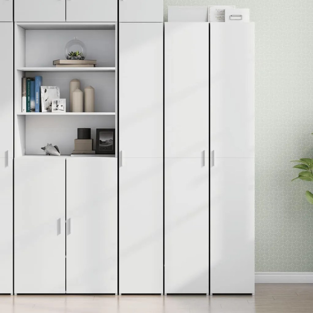 vidaXL Ντουλάπι Λευκό 30x42,5x185 εκ. από Επεξεργασμένο Ξύλο