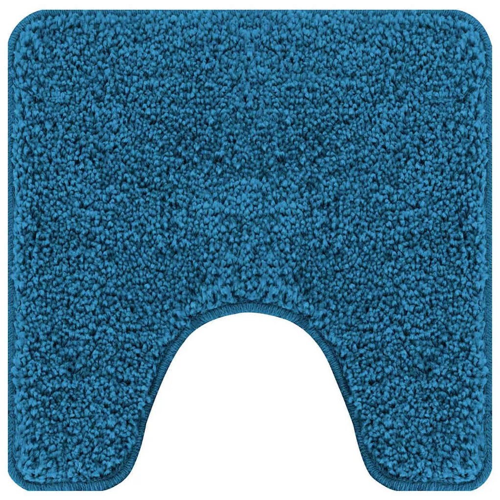 vidaXL Σετ Μάτ Μπάνιου Αντιολισθητικό 3 pcs Μπλε 50 x 50 cm PP