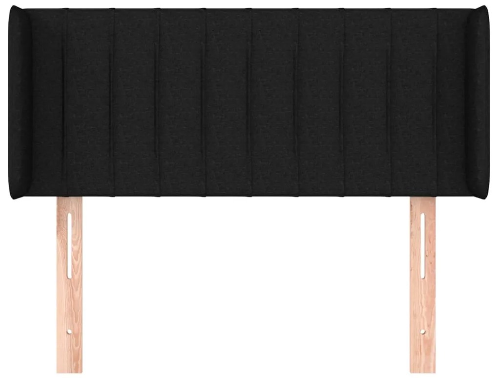 vidaXL Κεφαλάρι με Πτερύγια Μαύρο 103x16x78/88 εκ. Υφασμάτινο