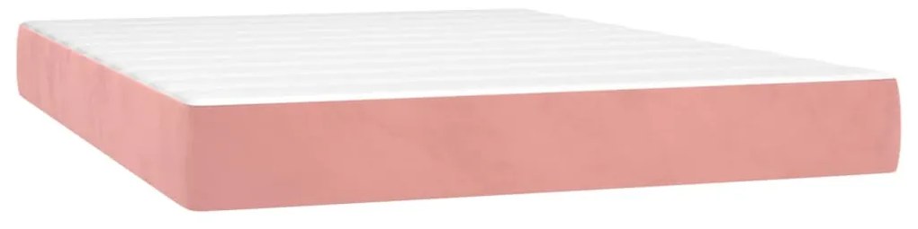 ΚΡΕΒΑΤΙ BOXSPRING ΜΕ ΣΤΡΩΜΑ ΡΟΖ 140X190 ΕΚ. ΒΕΛΟΥΔΙΝΟ 3137904