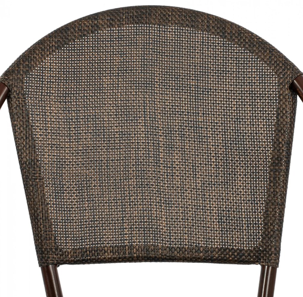 Καρέκλα PRETORIA C5718 Μεταλλική Bamboo Look Καφέ 54x62x89 εκ. 54x62x89 εκ.