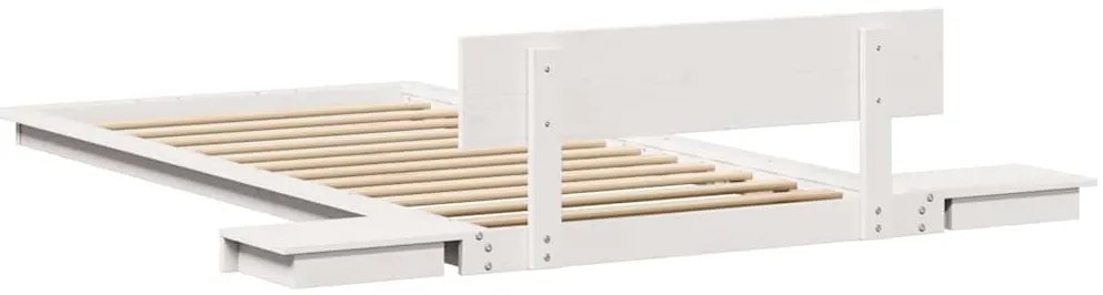 vidaXL Σκελετός Κρεβατιού Λευκό 80 x 200 cm ξύλο