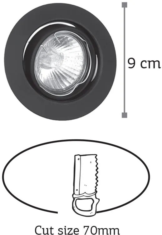 Χωνευτό σποτ InLight 43277-Χρυσό