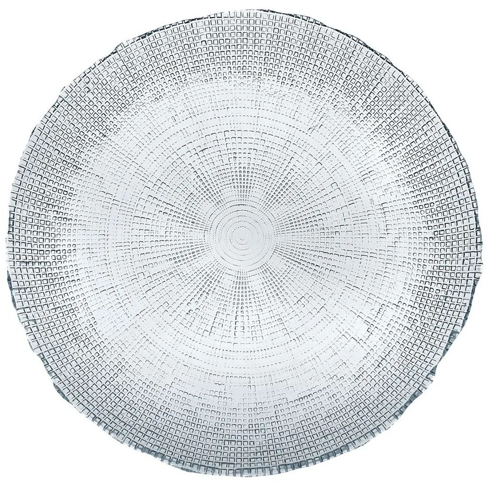 Πιατέλα Kanvas 80.260.05 Φ33cm Clear Cryspo Trio Glass