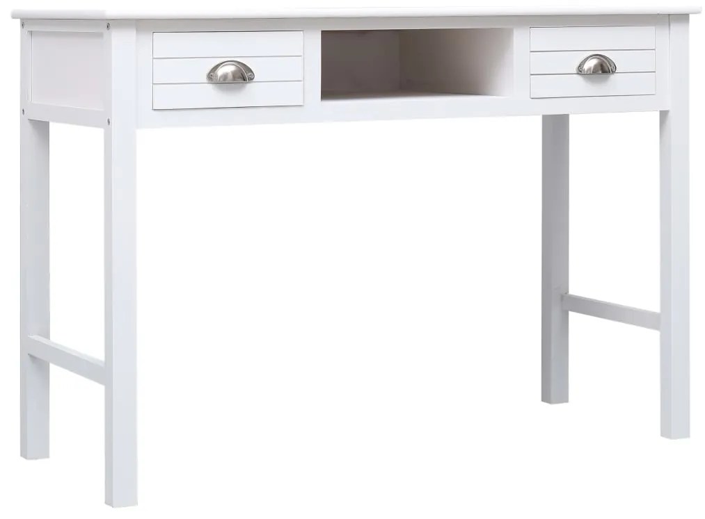 vidaXL Γραφείο Λευκό 110 x 45 x 76 εκ. Ξύλινο