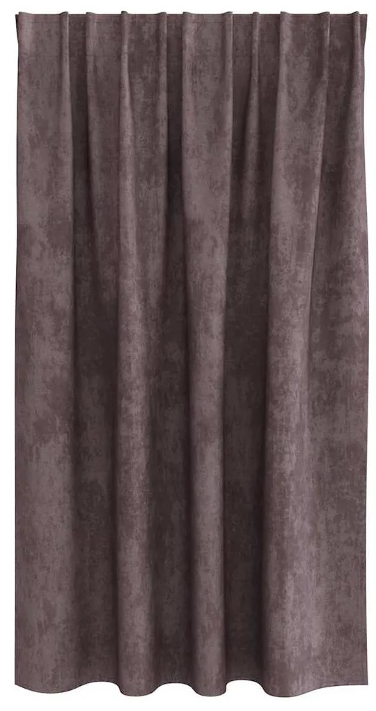 vidaXL Κουρτίνα με κουρτίνες 2 pcs Καφέ 140 x 140 cm Βελούδο
