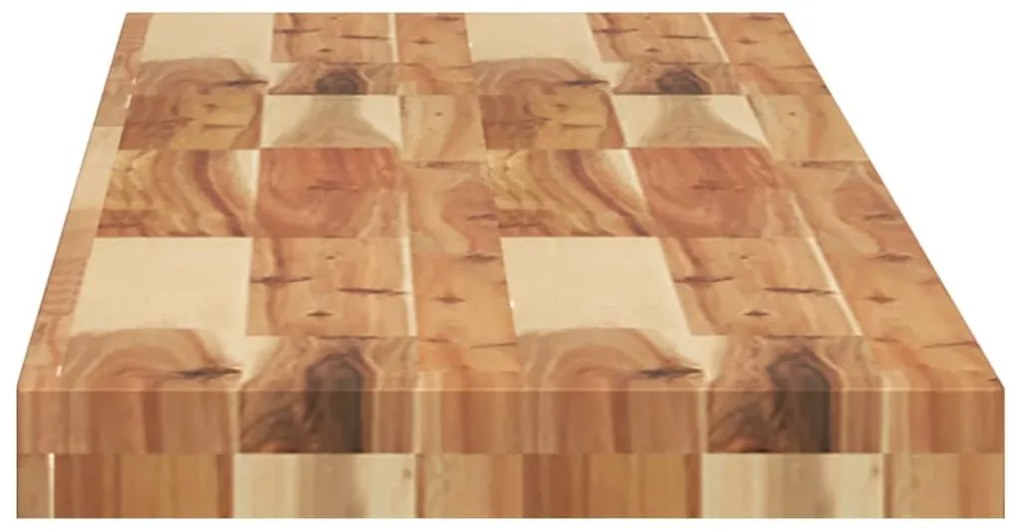 Ράφι Κρεμαστό 140x30x4 εκ. Φινίρισμα Λαδιού Μασίφ Ακακία - Καφέ