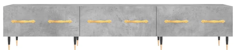vidaXL Έπιπλο Τηλεόρασης Γκρι Σκυροδέματος 150x36x30 εκ. Επεξ. Ξύλο