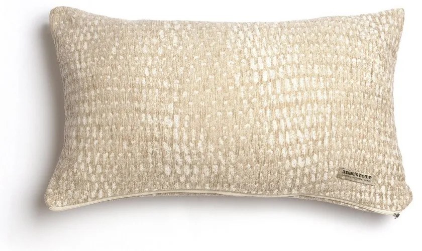 Μαξιλαροθήκη Διακοσμητική Ismaros Classic Spaghi-Ecru Aslanis Home 30X50 Βαμβάκι-Chenille
