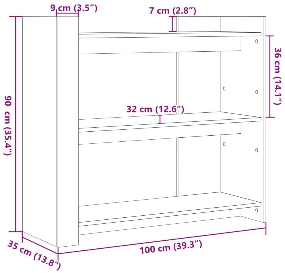 Τραπέζι Κονσόλα Μαύρο 100 x 35 x 90 εκ. από Επεξεργ. Ξύλο - Μαύρο