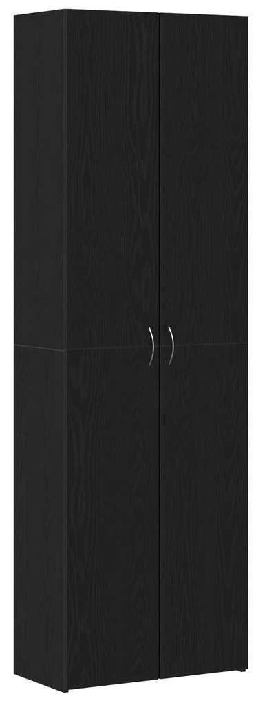 vidaXL Μαύρο Κάστρο Γραφείου 60 x 32 x 190 εκ. από μηχανικά ξύλα.