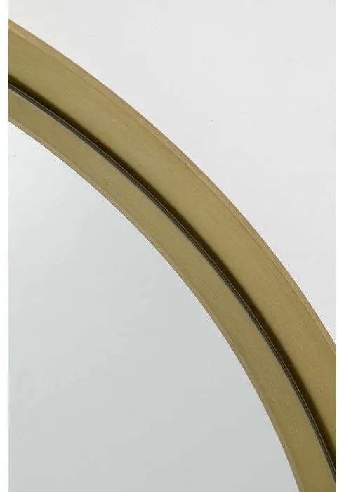 Καθρέφτης Τοίχου Curve MO Στρογγυλός Χρυσό-Μπρονζέ 100x5x100 εκ. 100x5x100εκ - Χρυσό