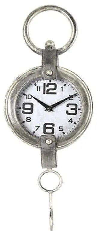 Ρολόι Τοίχου Old Louis 013.767288 41.5cm Silver Metal