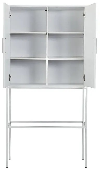 Ντουλάπι Riverton H108, Άσπρο, 160x80x40cm, Ινοσανίδες μέσης πυκνότητας