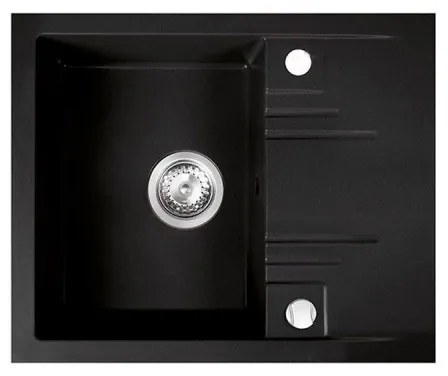 FERRO DRGM48/58BA Νεροχύτης Κουζίνας Γραφίτη 58x48cm