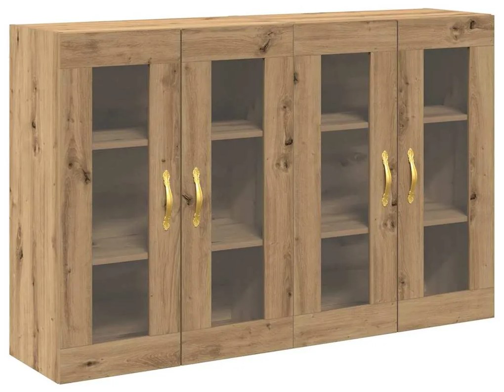 vidaXL Επιτοίχιο ντουλάπι 2 pcs artisan δρυς 69.5 x 34 x 90 εκ.