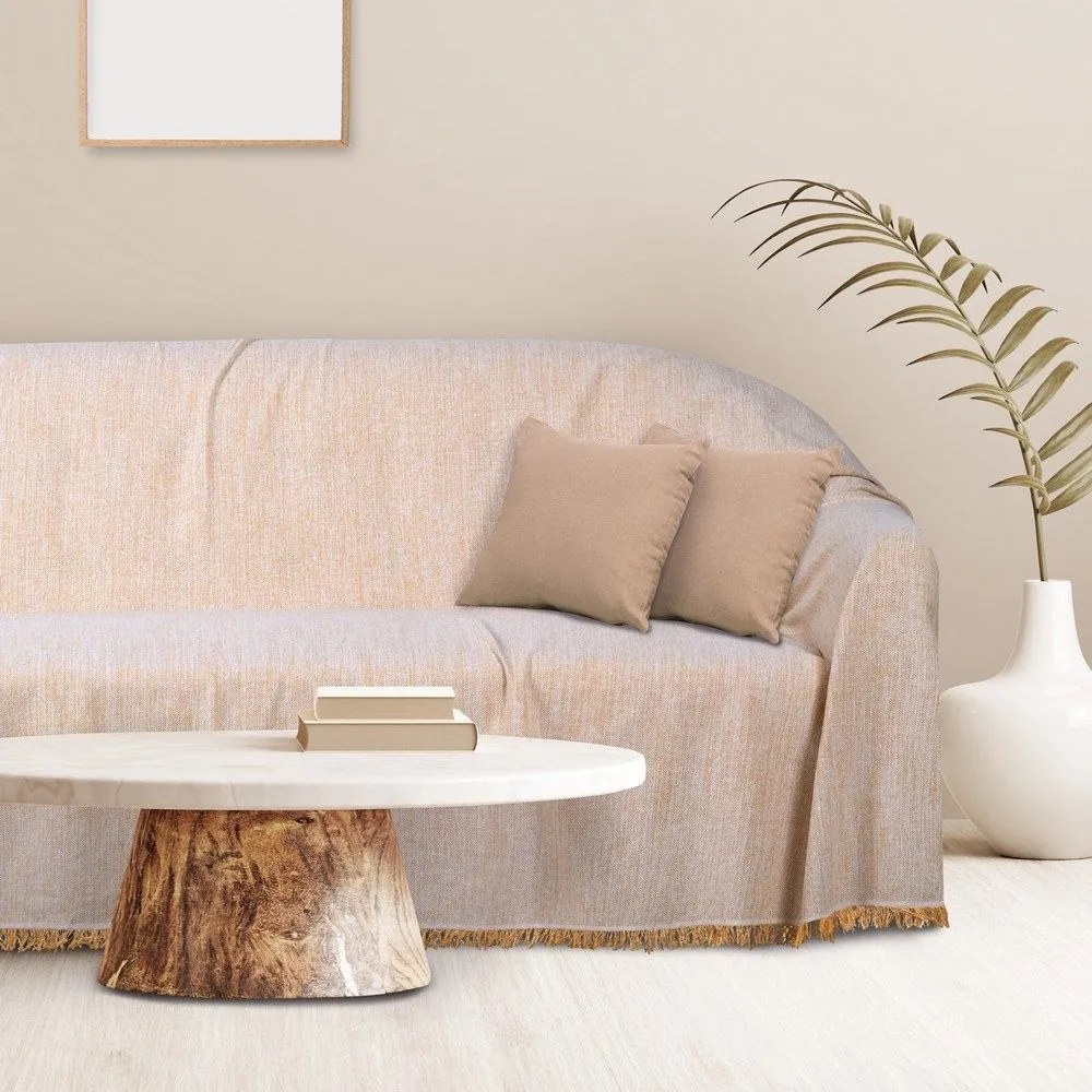 Ριχτάρι 0258 Ocher Das Home Τριθέσιο 180x300cm 100% Βαμβάκι
