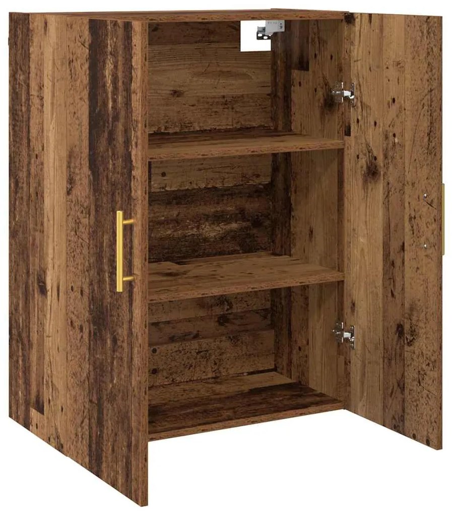 vidaXL Ντουλάπια Τοίχου 2 pcs Παλαιό ξύλο 69.5 x 34 x 90 εκ.