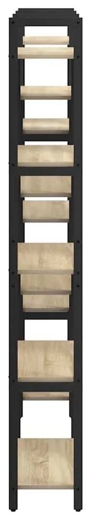 vidaXL Ράφι Βιβλίων Sonoma Δρυς 156 x 25 x 167.5 εκ Επεξεργασμένο ξύλο