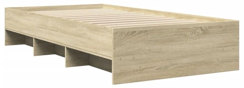 Πλαίσιο Κρεβατιού Χωρ. Στρώμα Sonoma Δρυς 75x190εκ Επεξ. Ξύλο - Καφέ