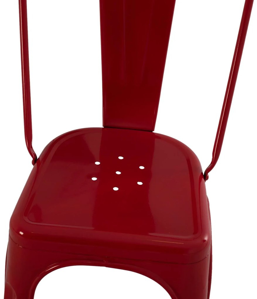 Καρέκλα μεταλλική Melita-Pro κόκκινη 44x47x84,5Υ εκ. 44x47x84.5 εκ.