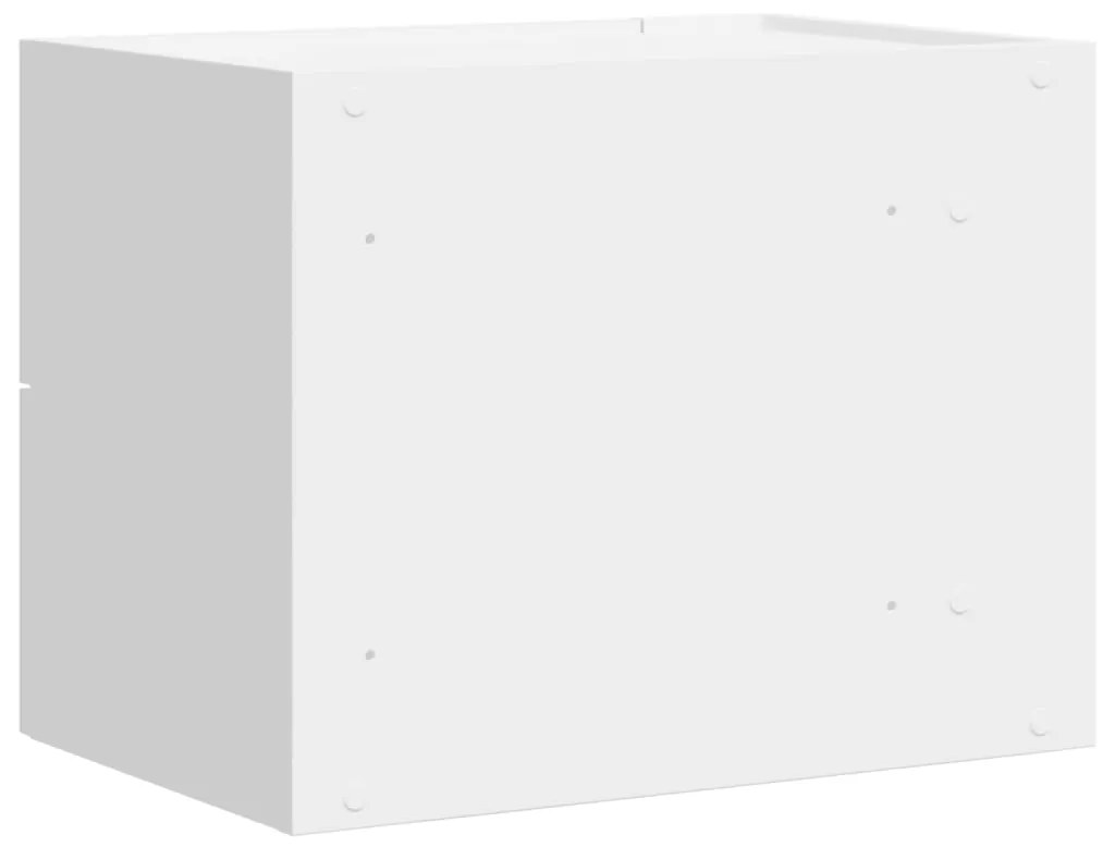 vidaXL Κομοδίνα Επιτοίχια 2 τεμ. Λευκά 45x30x35 εκ.