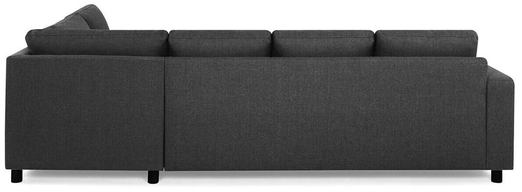 Γωνιακός Καναπές Scandinavian Choice C170, Μαύρο, Γκρι, 283x199x80cm, Πόδια: Πλαστική ύλη | Epipla1.gr