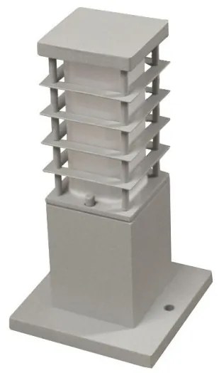 Επιδαπέδιο Φωτιστικό Κολώνα IP44 Ε27 H23cm Γκρι 9-7213236 Lumen-9-7213236-Γκρι 9-7213236